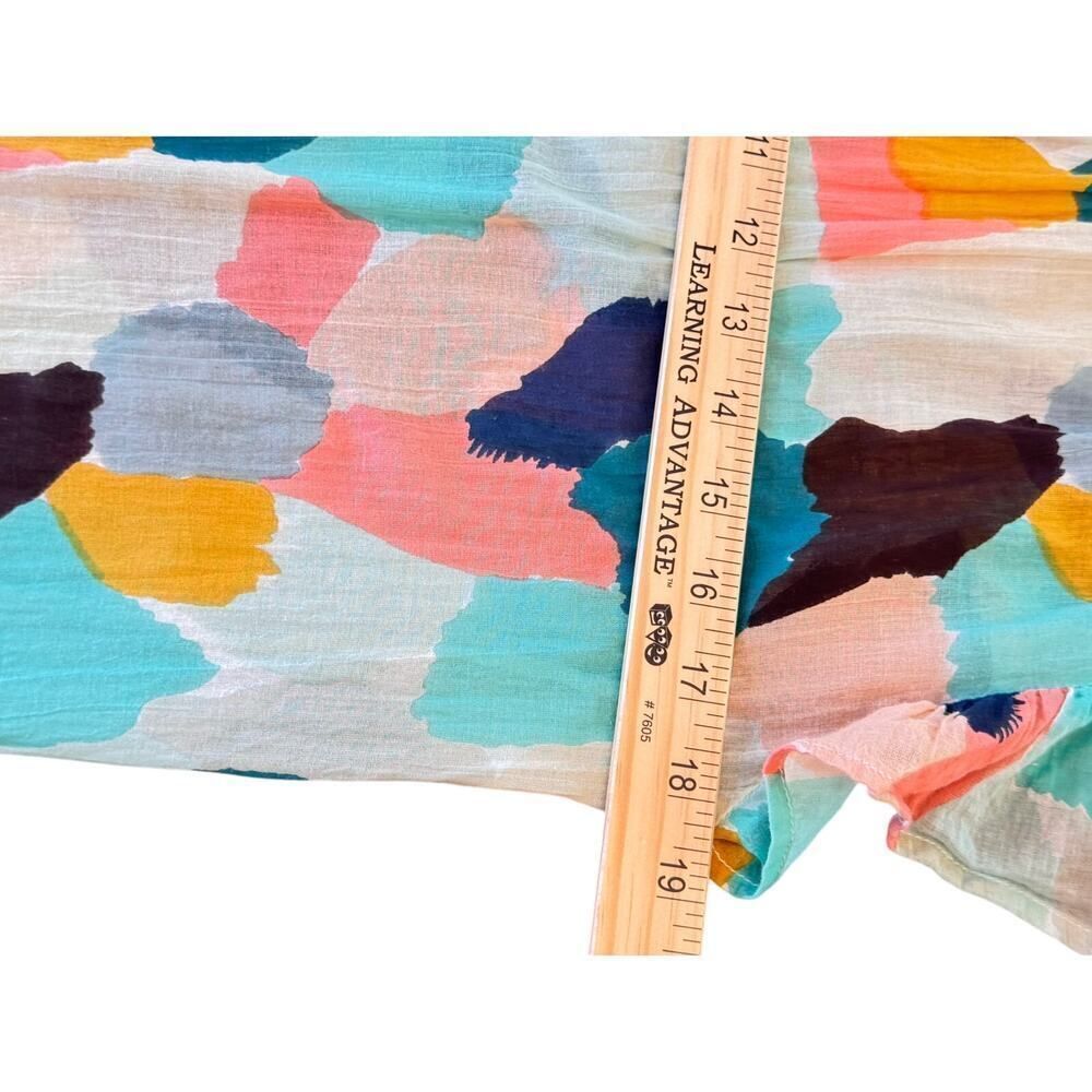 Thml Multicolor Abstract Flutter Sleeve 100% Cott… - image 8